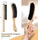 BFWood Clothes Brush - Boar Bristle Hat Brush Lint Brush for Suits, Cashmere, Wool, Velvet, Suede and Pet Hair - Large Beech Handle by CozyNest Decor