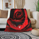 HGOD DESIGNS Red Rose Throw Blanket Ultra Soft Warm All Season Rose Decorative Fleece Blankets for Bed Chair Car Sofa Couch Bedroom 40"X50" by CozyNest Decor