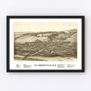 Vintage Map of St. Johnsville, New York 1890