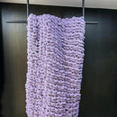Chunky Knit Blanket Throw 40"x60", Chenille Throw Blankets, Handmade Warm & Cozy Blanket Couch Bed Home Decor, Soft Breathable Fleece Banket, Christmas for Couch Bed Sofa Best Gift (Purple) by CozyNest Decor