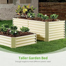 Land Guard 6x3x2ft Galvanized Raised Garden Bed, Planter Boxes Outdoor, Raised Garden Beds Outdoor for Vegetables, Flowers, Herbs, 269 Gallons, Cream Yellow… by GreenHaven Gardens