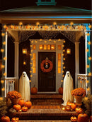 Halloween Orange String Lights, 25Ft G40 Outdoor Halloween Decorations Lights with 27 LED Shatterproof Orange Globe Bulbs, Hanging Patio Lights for Christmas Backyard Holiday Fall Party Garden Decor by TinyTreasures Baby Boutique
