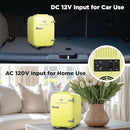 IBMF4SUN Fridge for Bedroom, Skincare, Portable Cooler & Warmer for Makeup, for Office & Home Refrigerator, Mini (4 L / 6-Can), Sun Yellow by CozyNest Decor