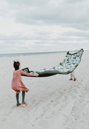 Little Unicorn 5'x10' XL Outdoor Family Picnic & Beach Blanket | Durable & Water-Resistant Fabric | Compact Fold & Easily Wipes Clean | Zipper Pocket (Tropical Leaf) by TinyTreasures Baby Boutique