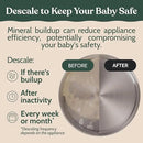 Roobi Descaling Solution Compatible with Baby Brezza. Specially Formulated to Clean & Descale Baby Appliances. Up to 2 Uses per Bottle, 2 Pack. Carbon Neutral. by CozyNest Decor