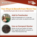 Bloom City Organic Worm Tea Concentrate and Compost and Bokashi Booster, 1/2 Pint (8 oz) by GreenHaven Gardens