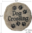 Spoontiques - Garden Décor - Dog Crossing Stepping Stone - Decorative Stone for Garden by CozyNest Decor