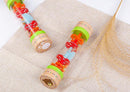 BIUWING Rainmaker Rain Sticks, Mini Wooden Musical Shake, Beaded Raindrops - Turn Over and Watch The Colorful Beads Flow Down The Tube as It Creates The Soothing Sound of Rain by TinyTreasures Baby Boutique
