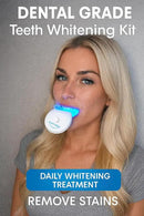 WHITE SMILE Teeth Whitening Kit, LED Light System, 35% Carbamide Peroxide 3 Gel Syringes, 10-Minute Treatment, Non-Sensitive Formula by CozyNest Decor