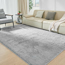 Rugs for Living Room 6x9 Light Grey, Large Big Fluffy Shag Fuzzy Plush Soft Carpet for Bedroom, Kids Home Decor Aesthetic, Nursery, Modern Shaggy Area Rug for Classroom Office, Anti-Skid by TinyTreasures Baby Boutique