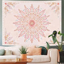 Lunerfex Floral Mandala Tapestry Boho Tapestry for Bedroom Pink Tapestries Wall Hanging Living Room Wall Art and Home Decor 70x90 by CozyNest Decor