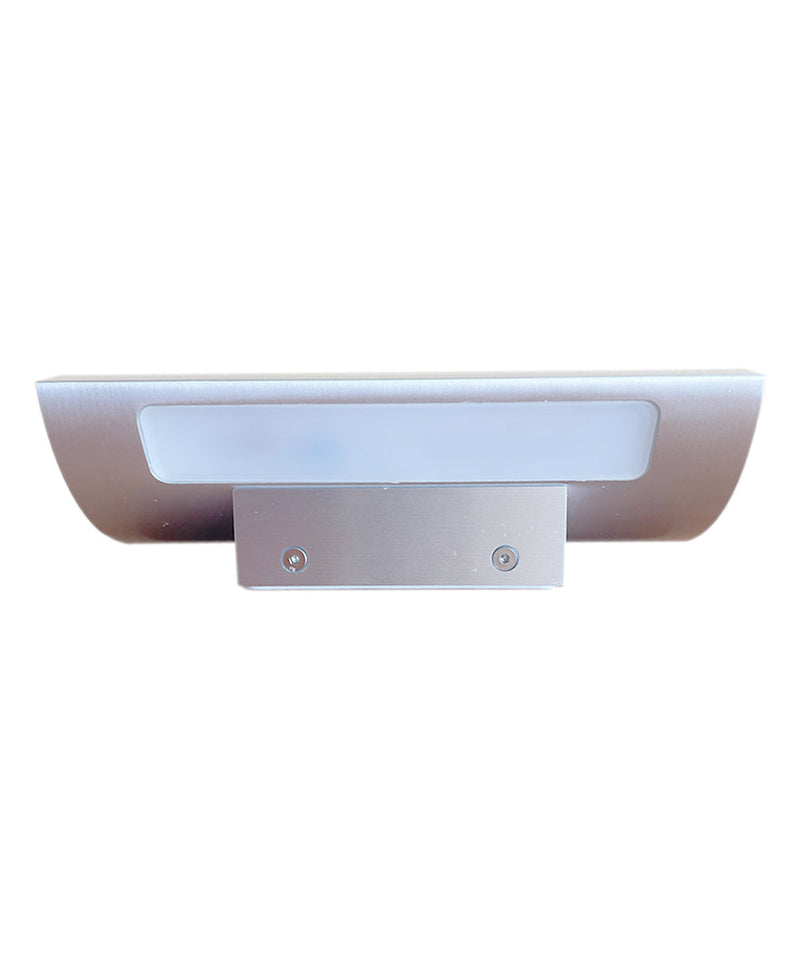 Alumilux Diverge 5"H 2-Light LED Outdoor Wall Sconce Light Fixture Satin Aluminum Finish by ET2