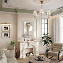 Kelly Miller 30"x40" Jeweled Bathroom Wall Mirror, Large Rectangle Mirror Decorative Mirror Luxury Vanity Mirror with Diamonds for Master Bath Half Bath Living Room Bedroom Fireplace Mantle Entryway by CozyNest Decor
