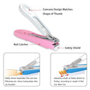 PAFASON Baby Safety Nail Clipper Cutter Trimmer with Nail Catcher and Baby Glass Nail File, Czech Float Glass, Stainless Steel Ideal Gift for Young Children Infant, Newborns Toddlers by TinyTreasures Baby Boutique