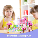GobiDex 200PCS Magnetic Blocks Kid Building Toys for 3+ Years Old Girls, Upgraded STEM Sensory Gifts for Princess, Kids Magnets Game for Toddler by TinyTreasures Baby Boutique