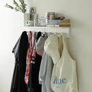 Entrance Coat Rack ，Coat Hooks, Wall-Mounted Wooden Hook Rack, Wall-Mounted Shelves are Very Suitable (White Finish-2) by CozyNest Decor