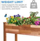 Jumbl, Cedar Raised Garden Bed, Elevated Wood Planter for Growing Fresh Herbs, Vegetables, Flowers, Succulents - 72x23x30” by GreenHaven Gardens