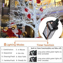 338Ft Christmas Lights Outdoor, 1000 LED Christmas String Lights with 8 Modes, Timer, Waterproof Fairy Twinkle Lights for Christmas Party, Garden, Wedding, Holiday, Xmas Tree Decorations (Cool White) by GreenHaven Gardens