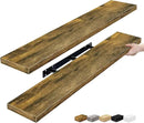 Sorbus Floating Shelves for Wall - 48 Inch Long Bathroom Shelves, Wall Decor for Bedroom, Kitchen, Living Room & Book Storage - Mounted Floating Shelf with Invisible Brackets (Rustic Brown, 2 Pack) by CozyNest Decor