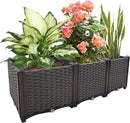 Raised Garden Bed Large Planters for Outdoor Plants Deepened Plant pots Planter Box Elevated Garden Patio Balcony Deck to Planting Flowers Vegetables Tomato and Herbs by GreenHaven Gardens