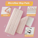 JOYMOOP Pink Mop and Bucket with Wringer Set for Home, with 5 Reusable Microfiber Mop Pads, Hands-Free Self-Cleaning System, Suitable for Floor Cleaning and Wall Cleaner by CozyNest Decor