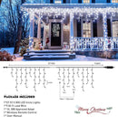 JMEXSUSS Christmas Icicle Lights for Outside: 800 LED White Icicle Lights Outdoor Waterproof - White Christmas String Lights for House Wedding Party Christmas Decoration by GreenHaven Gardens