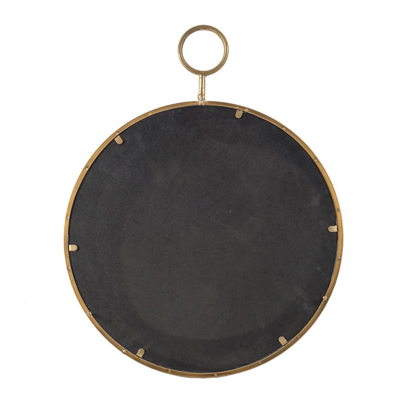 Circle Wall Mirror With Iron Frame, Accent Mirror For Living Room, photo 9 of 17