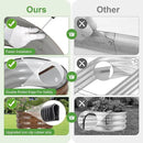 Galvanized Raised Garden Bed- 2Pcs 2x2x1FT Metal Planter Boxes Outdoor | Round Steel Raised Bed Kit & Fire Pit Ring for Gardening with Protective Tape, Gloves for Vegetables (Wood Grain) by GreenHaven Gardens