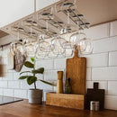 DecoBros 2PK Single Rail Wine Glass Stemware Rack Holder, Chrome by CozyNest Decor