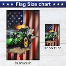 FLAGWIX American Flags, Farmer Tractor Flags - 4th of July Decorations for Home, Outside, House Flags 30x40, Tractor Farmer American Flag - Double Sided Heavy Duty Canvas, Decorative Outdoor Flags by GreenHaven Gardens