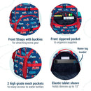Wildkin ECO rPET 15-inch Kids Backpack – Sustainable, Padded, Adjustable – Transportation by TinyTreasures Baby Boutique
