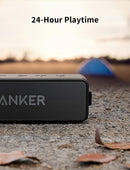 Anker Soundcore 2 Portable Bluetooth Speaker with Stereo Sound, Bluetooth 5, Bassup, IPX7 Waterproof, 24-Hour Playtime, Wireless Stereo Pairing, Speaker for Home, Outdoors, Travel by TinyTreasures Baby Boutique