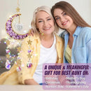 Aunt Gifts from Niece, for Aunt Auntie Gifts, Best Aunt Ever Gifts Aunt Birthday Gifts for Auntie, Auntie Gifts for Women Moon Crystal Suncatcher for Window Hanging Wall Decor by GreenHaven Gardens