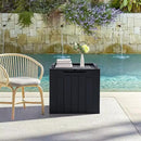 JUMMICO 31 Gallon Resin Deck Box Waterproof Indoor Outdoor Storage Boxes for Patio Furniture Cushions and Garden Tools (Black) by CozyNest Decor