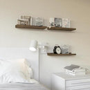 RICHER HOUSE 3 Set Floating Shelves for Wall Decor, Mounted Book Shelf, Nursery Picture Ledge With Lip for Storage, Bedroom, Living Room, Bathroom - Brown by CozyNest Decor