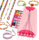 Friendship Bracelet Making Kit for Girls, Arts and Crafts Bracelets String Maker Kit for Kids Ages 8-12 Christmas Birthday Gifts by TinyTreasures Baby Boutique