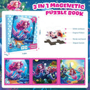 Magnetic Jigsaw Puzzles for Toddlers Kids 3-8 Girls,(3 36-Pieces) Travel Puzzles Toys for Kids Ages 4-6,Take-Along Car Airplane Road Trip Activities Game for 3 4 5 6 7 8 Year Old Birthday Gift,Mermaid by TinyTreasures Baby Boutique