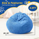 Bean Bag Chairs Teardrop Bean Bag Chair Beanbag Chair with Memory Foam Filled Machine Washable Cover for Living Room, Bedroom (Small,Blue) by TinyTreasures Baby Boutique