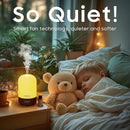 Essential Oil Diffuser, Quiet 6-in-1 Premium Humidifier, 100ml Small Aromatherapy Diffuser with Auto Shut-Off Function, Ultrasonic Diffusers for Essential Oil by TinyTreasures Baby Boutique