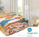 Boho Throw Blanket for Bed - 100% Pure Cotton Ultra Soft Rustic Quilt - Farmhouse Decor Bed Blankets, All Season Rustic Throw for Sofa Couch Chair(91''x 98'', Floral Bird) by CozyNest Decor