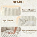 Giant Bean Bag Chairs for Adults Teens, Large Bean Bag Sofa Chairs with Filling Comfy Fuzzy BeanBag Chair with Armrests for Bedroom Living Room Reading by CozyNest Decor