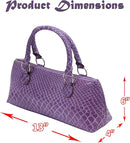 Wine Clutch Bag (Thermal Insulated) Trendy Women’s Carry Tote | Holds Red & White 750mL Bottles | Trendy Fashion | Incl. Portable Waiter-Style Corkscrew (Purple Burmese) by TinyTreasures Baby Boutique
