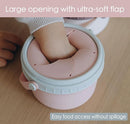 No Spill Silicone Toddler Snack Containers, Detachable Silicone Flap for Filling&Cleaning, Crumb-Free Hard Plastic Screw Travel Lid, Ultra-Soft for Baby Kids Hand In-Out, Snack Cup Holder 12 oz by TinyTreasures Baby Boutique