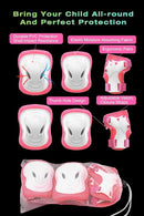 XJD Kids Bike Helmet,Multi-Sport Protective Gear Set for 3-5-8-14 Years Boys Girls with Knee and Elbow Pads Wrist Guards fit Roller Skates,Cycling,Skateboarding,Skating Scooter by TinyTreasures Baby Boutique