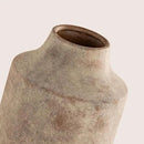 Mitt&Ditt Ceramic Flower Vase, 7.5 inch Off-White Farmhouse Rustic Vase, Handcrafted Weathered Pottery Vases, Small Flower Terracotta Vases for Home Decor, Living Room, Table, Shelf by CozyNest Decor