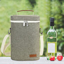ZORMY 2 Bottle Insulated Wine Carrier Bag for Travel, Wine Carrier Tote Cooler Bag with Shoulder Strap & Corkscrew Opener, Perfect Wine Lover's Gift, Great for Picnics and Outdoor Entertaining by TinyTreasures Baby Boutique