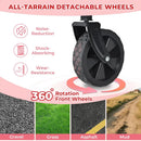 Collapsible Wagon Cart with Wheels Foldable,11 Lbs Lightweight Portable Folding Utility Wagon,90 L Heavy Duty Grocery Shopping Carts,Versatile for Garden Sports Camping Park Outdoor Use by GreenHaven Gardens