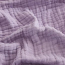 EMME Cotton Throw Blanket for Couch Soft Muslin Blankets 50"x60" Lightweight Breathable Blanket All Season Gauze Blanket, Lavender by CozyNest Decor