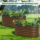 SnugNiture Galvanized Steel Raised Garden Bed, 4x2x2 ft, Outdoor Oval Deep Root Planter Box for Growing Vegetables, Flowers and Fruits by CozyNest Decor