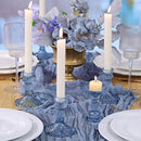 12Pcs 4" H Aqua Blue Candlestick Holders Set- Taper Candle Holders Bulk, Glass Candle Holders for Wedding, Party, Romantic Dinner Table Centerpieces, Festival Gifts & Windowsill Decor by CozyNest Decor